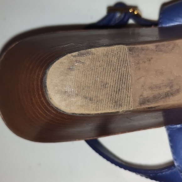 Tory Burch Women’s wedges Royal Blue size 10.5 - Picture 10 of 16